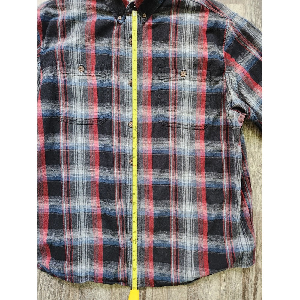 Duluth Trading Co. Plaid Flannel Shirt Men's XL Long Sleeve Relaxed Fit - Picture 7 of 7